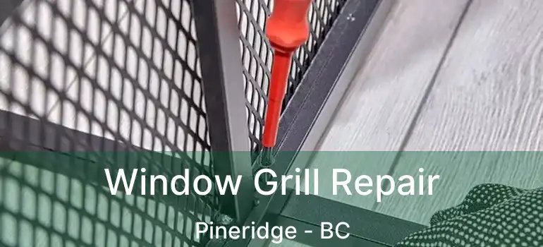  Window Grill Repair Pineridge - BC