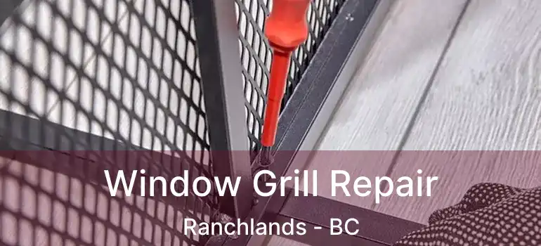  Window Grill Repair Ranchlands - BC