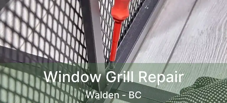 Window Grill Repair Walden - BC