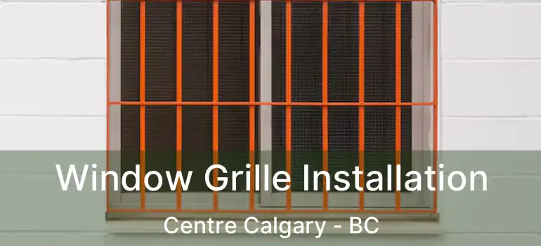  Window Grille Installation Centre Calgary - BC