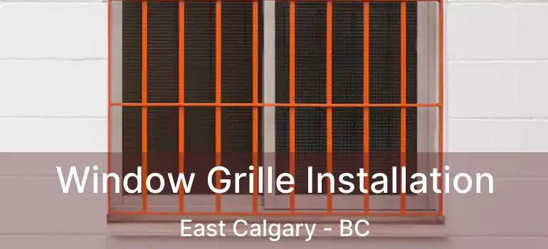  Window Grille Installation East Calgary - BC