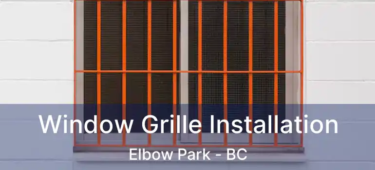  Window Grille Installation Elbow Park - BC