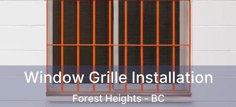  Window Grille Installation Forest Heights - BC