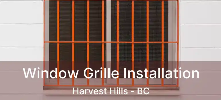  Window Grille Installation Harvest Hills - BC
