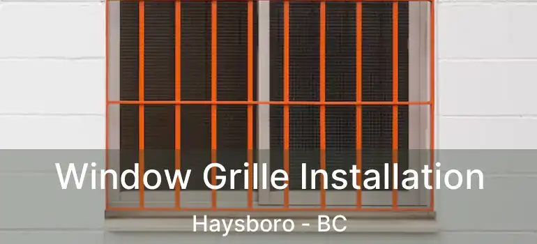  Window Grille Installation Haysboro - BC