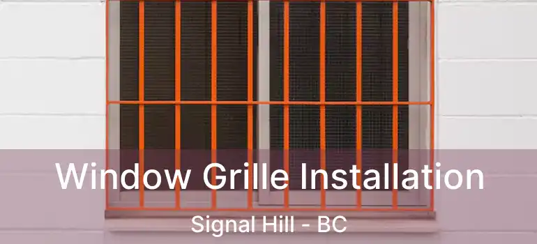  Window Grille Installation Signal Hill - BC