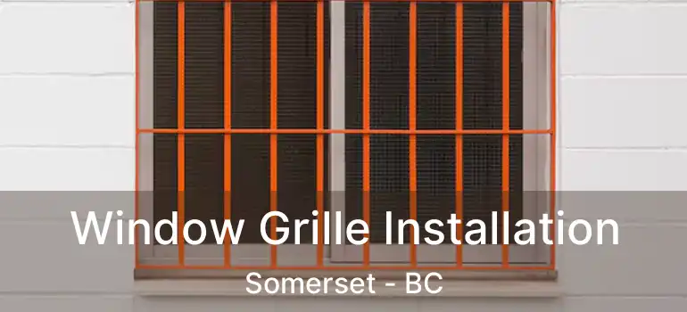  Window Grille Installation Somerset - BC