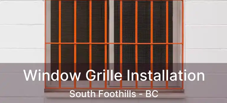  Window Grille Installation South Foothills - BC