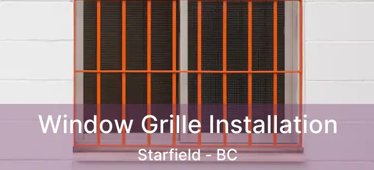  Window Grille Installation Starfield - BC