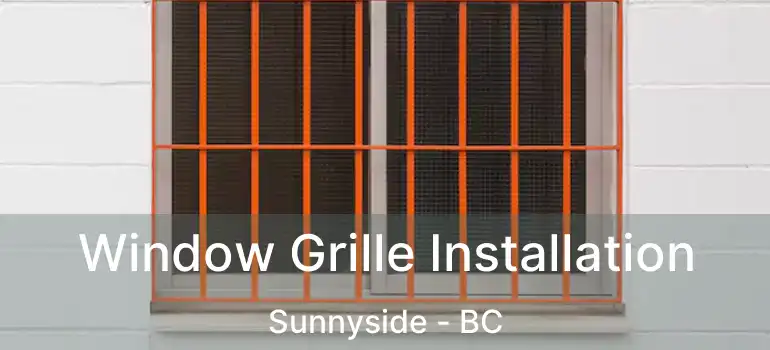  Window Grille Installation Sunnyside - BC