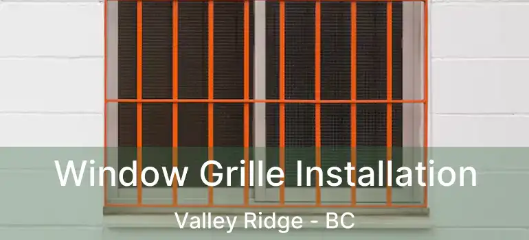  Window Grille Installation Valley Ridge - BC