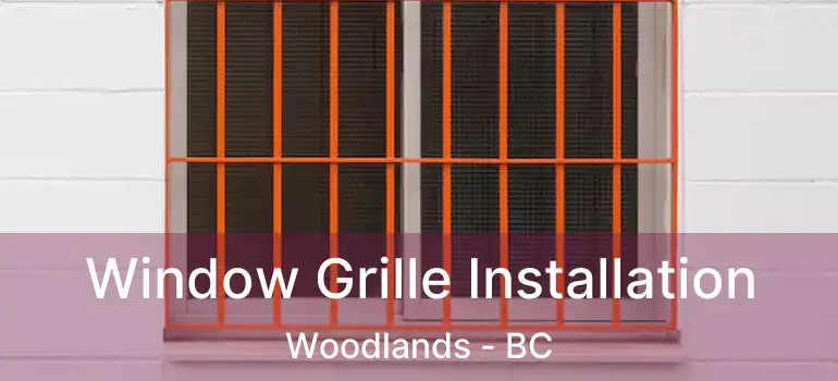  Window Grille Installation Woodlands - BC