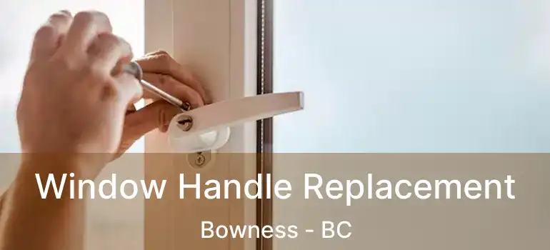  Window Handle Replacement Bowness - BC