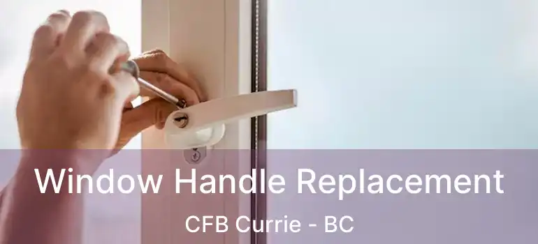  Window Handle Replacement CFB Currie - BC