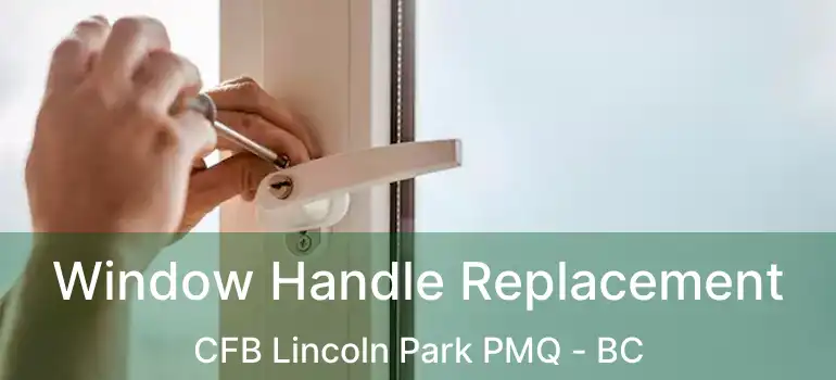  Window Handle Replacement CFB Lincoln Park PMQ - BC