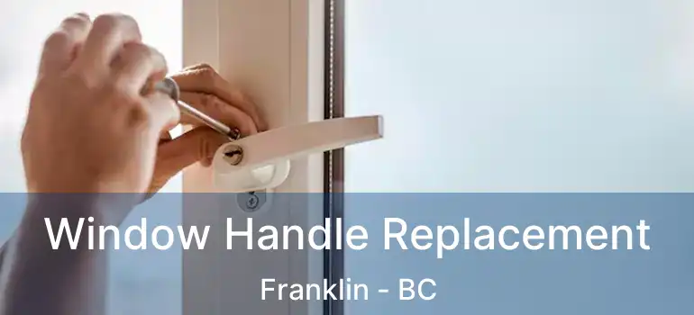  Window Handle Replacement Franklin - BC
