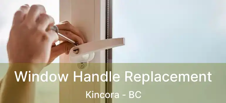  Window Handle Replacement Kincora - BC