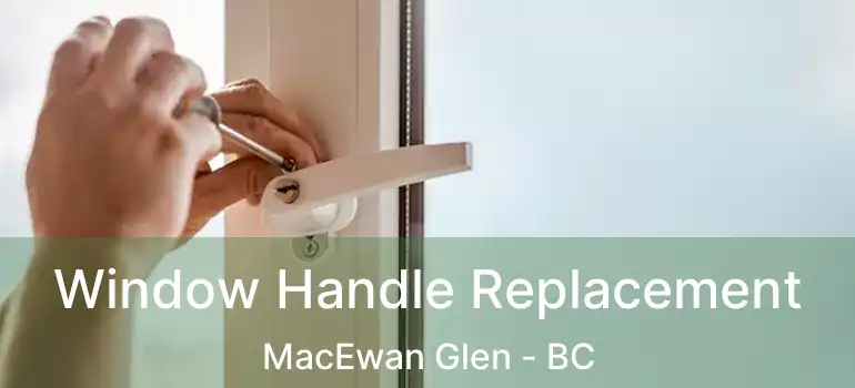  Window Handle Replacement MacEwan Glen - BC