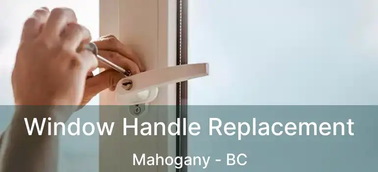  Window Handle Replacement Mahogany - BC