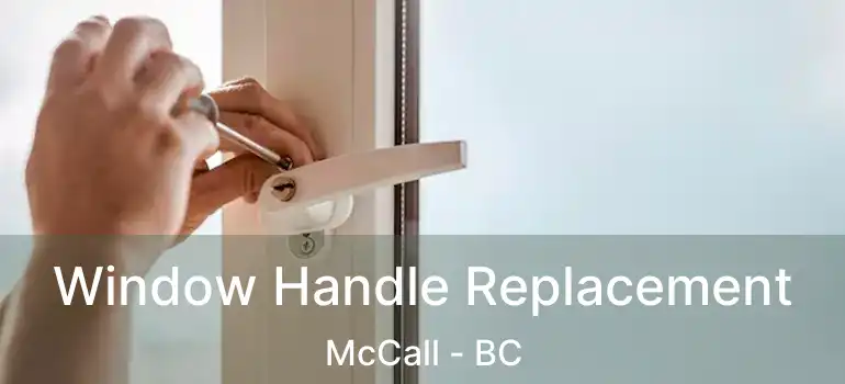  Window Handle Replacement McCall - BC