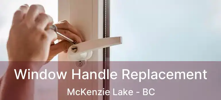  Window Handle Replacement McKenzie Lake - BC