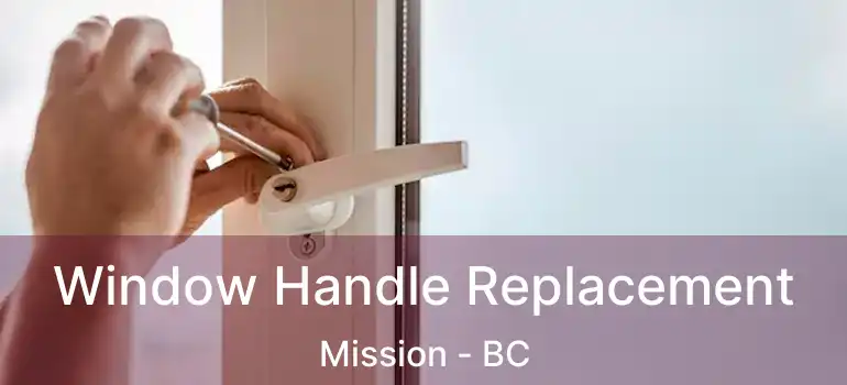  Window Handle Replacement Mission - BC