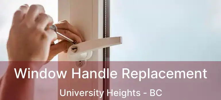  Window Handle Replacement University Heights - BC