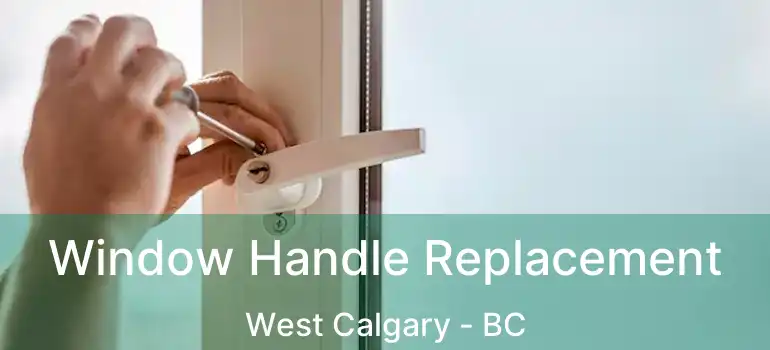  Window Handle Replacement West Calgary - BC