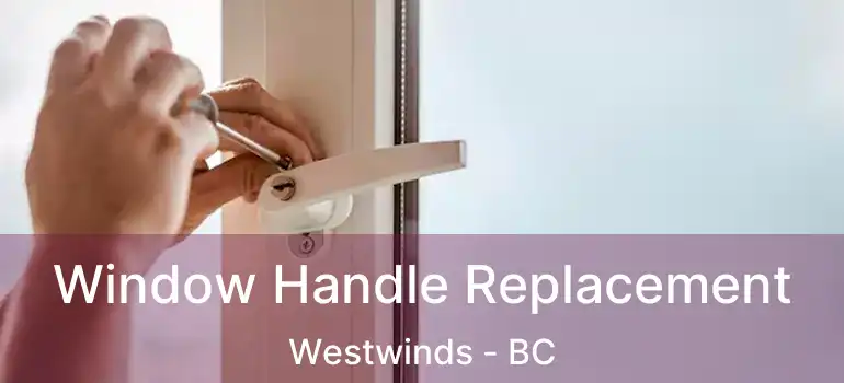  Window Handle Replacement Westwinds - BC