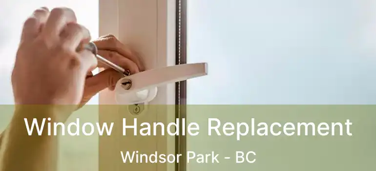  Window Handle Replacement Windsor Park - BC