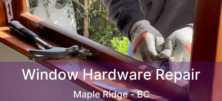  Window Hardware Repair Maple Ridge - BC