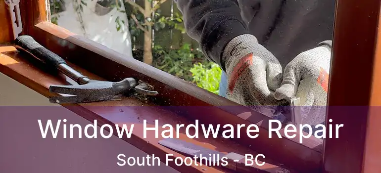  Window Hardware Repair South Foothills - BC