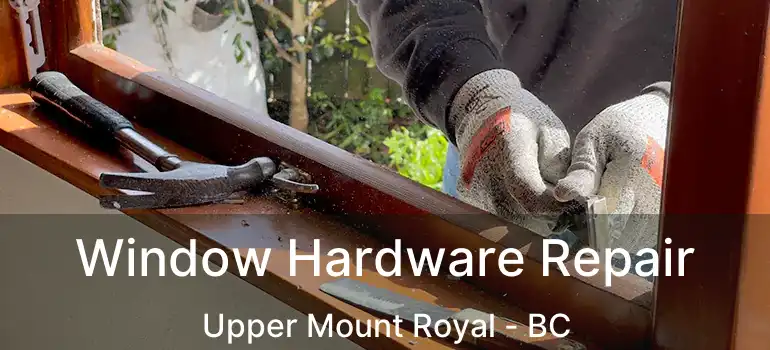  Window Hardware Repair Upper Mount Royal - BC