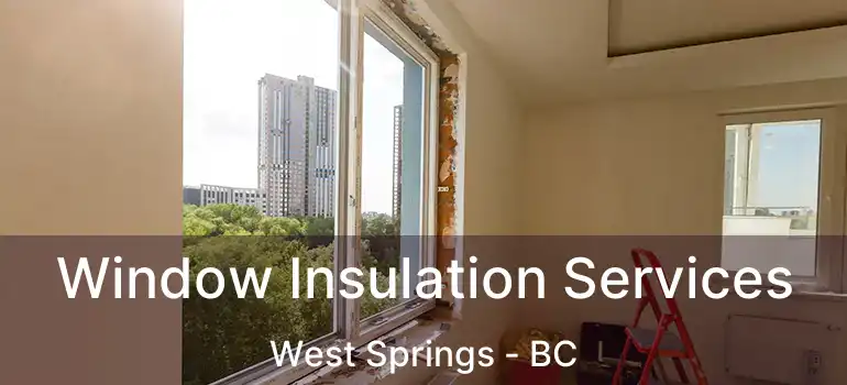  Window Insulation Services West Springs - BC