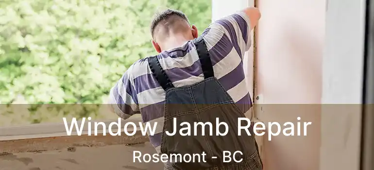  Window Jamb Repair Rosemont - BC