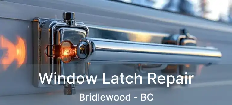  Window Latch Repair Bridlewood - BC