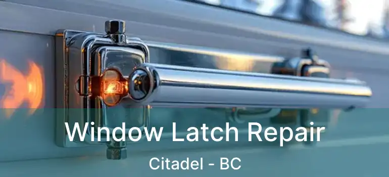  Window Latch Repair Citadel - BC
