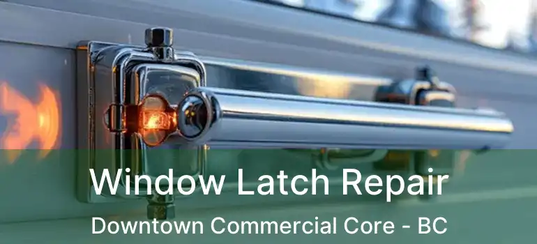  Window Latch Repair Downtown Commercial Core - BC