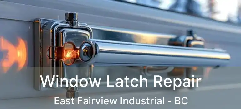  Window Latch Repair East Fairview Industrial - BC