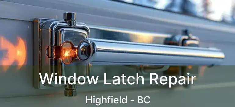  Window Latch Repair Highfield - BC