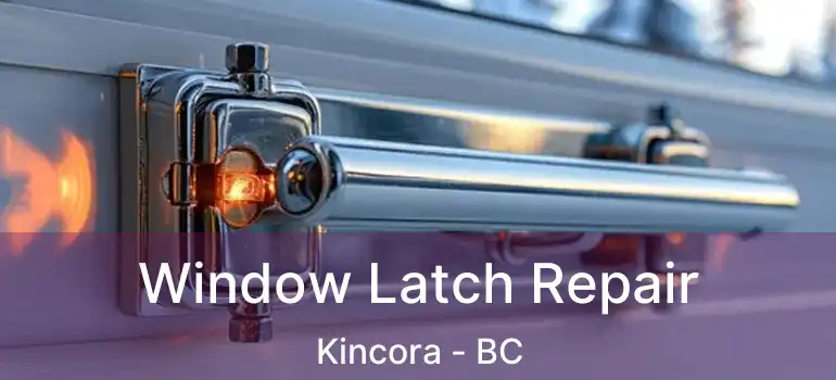  Window Latch Repair Kincora - BC