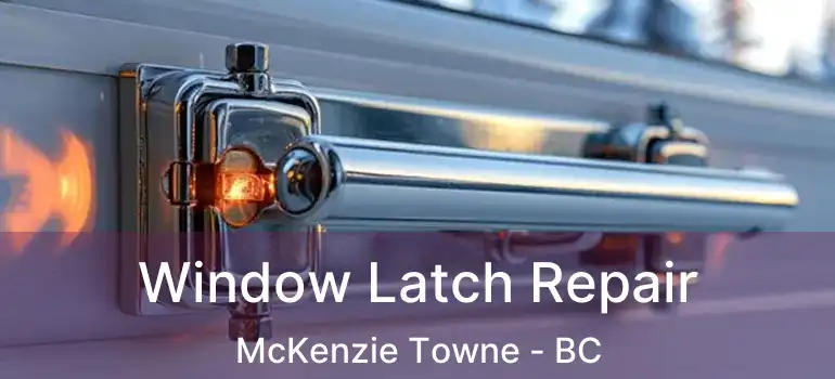  Window Latch Repair McKenzie Towne - BC