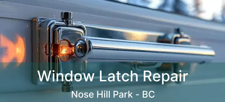  Window Latch Repair Nose Hill Park - BC
