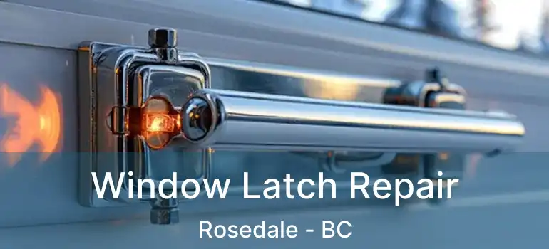  Window Latch Repair Rosedale - BC