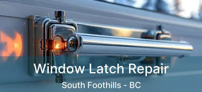  Window Latch Repair South Foothills - BC