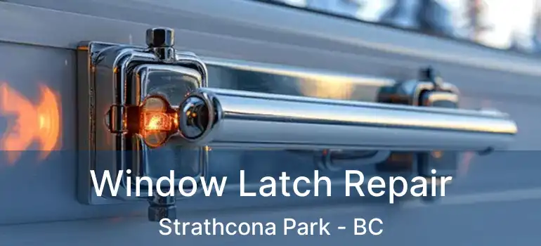  Window Latch Repair Strathcona Park - BC