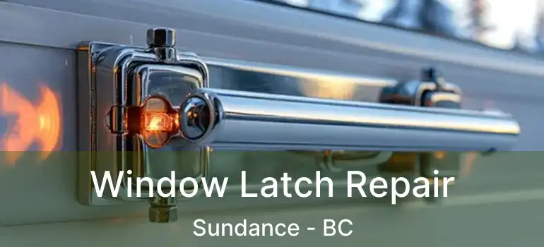  Window Latch Repair Sundance - BC