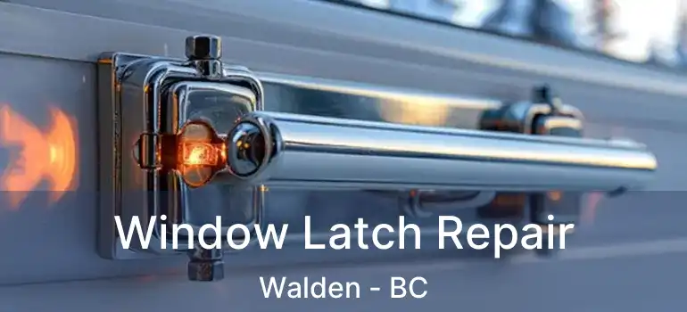  Window Latch Repair Walden - BC