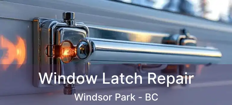  Window Latch Repair Windsor Park - BC