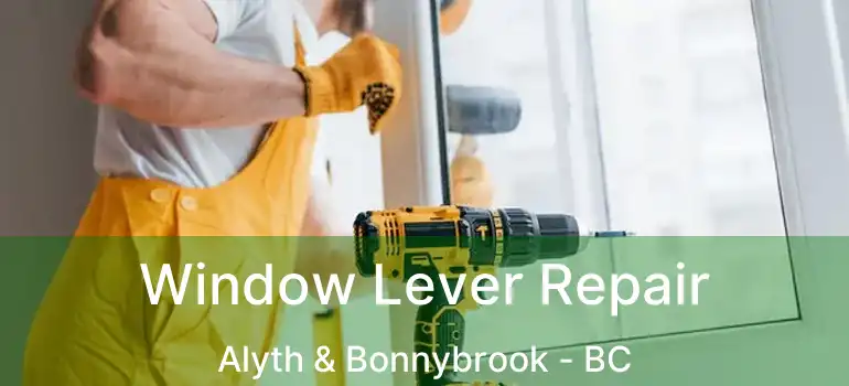  Window Lever Repair Alyth & Bonnybrook - BC